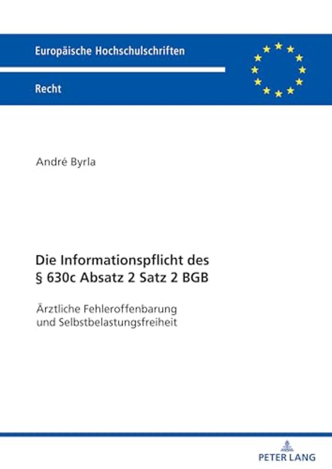 Die Informationspflicht Des § 630c Absatz 2 Satz 2 BGB