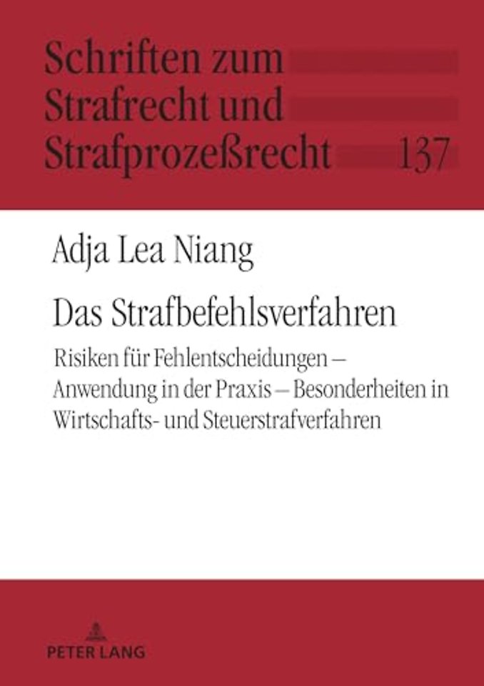 Das Strafbefehlsverfahren