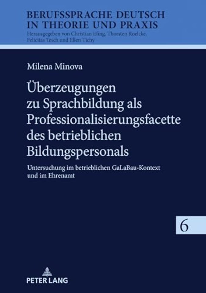 Ueberzeugungen zu Sprachbildung als Professionalisierungsfacette des betrieblichen Bildungspersonals