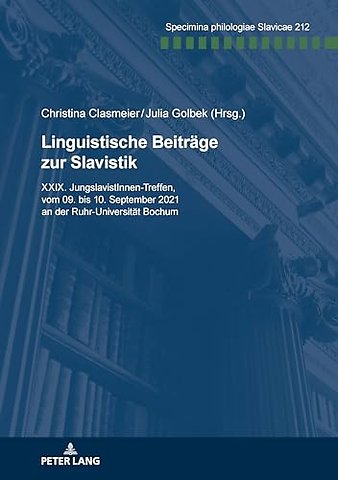 Linguistische Beitraege Zur Slavistik.