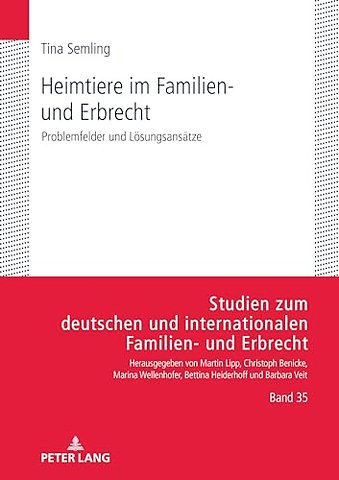 Heimtiere im Familien- und Erbrecht
