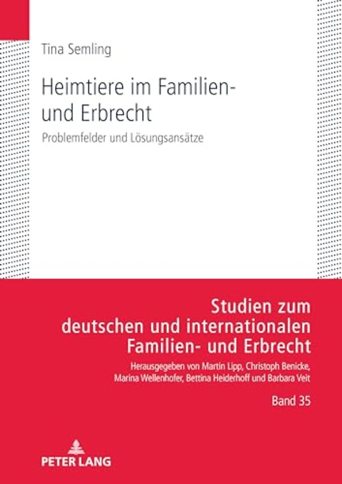 Heimtiere im Familien- und Erbrecht