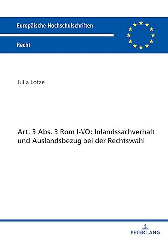 Art. 3 Abs. 3 Rom I-VO