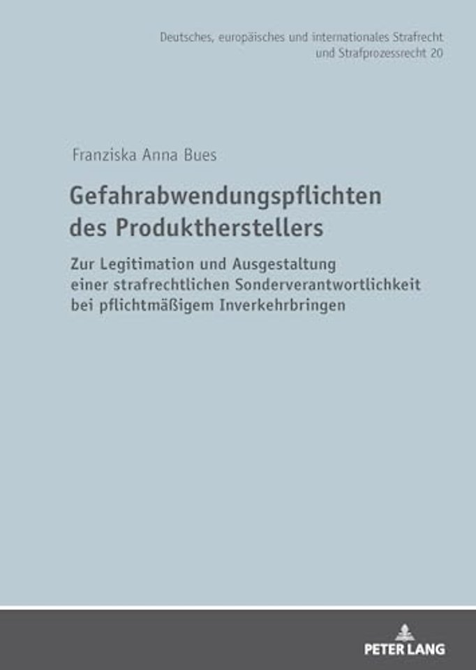 Gefahrabwendungspflichten des Produktherstellers