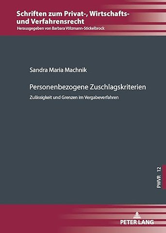 Personenbezogene Zuschlagskriterien
