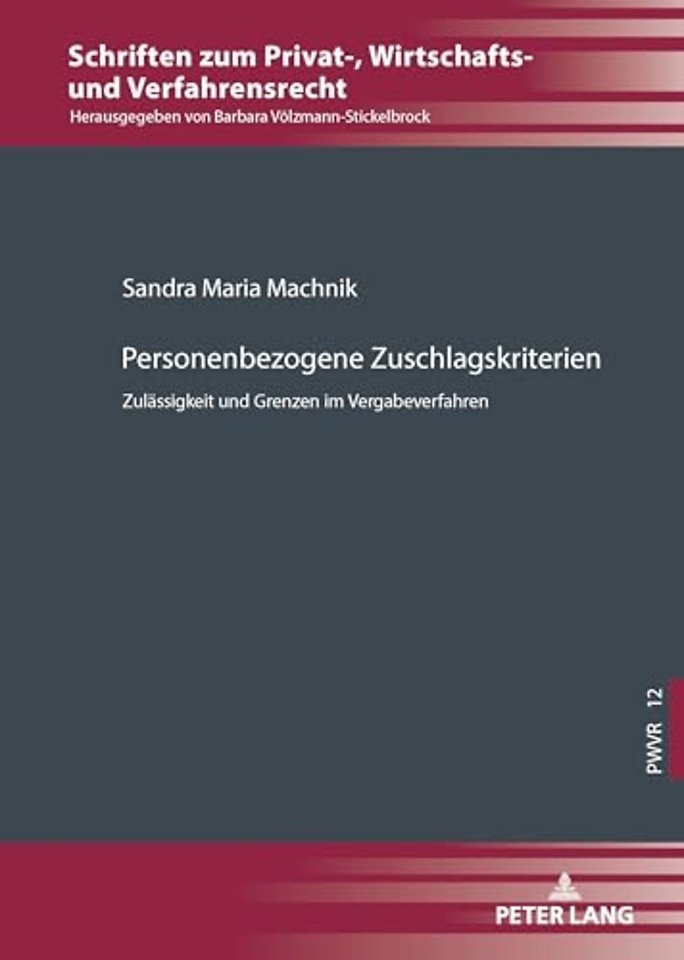 Personenbezogene Zuschlagskriterien