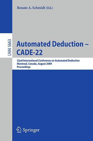Automated Deduction – CADE-22