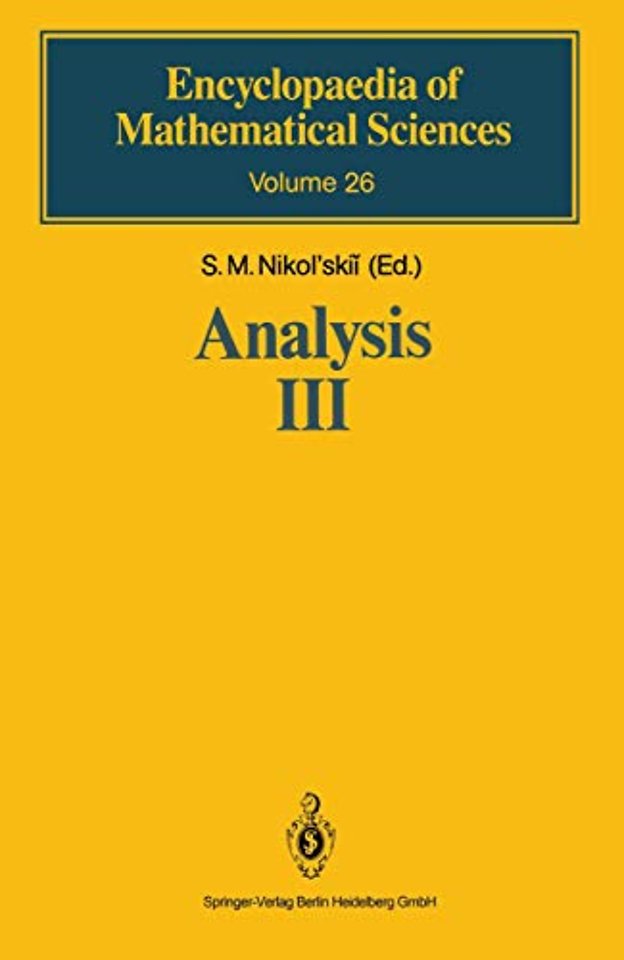 Analysis III