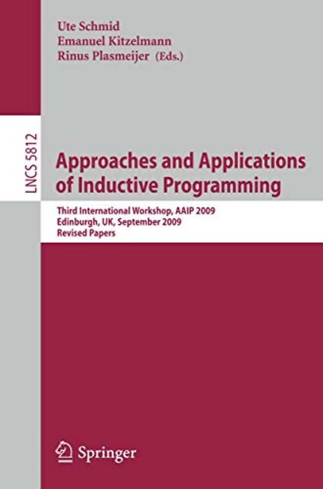 Approaches and Applications of Inductive Programming