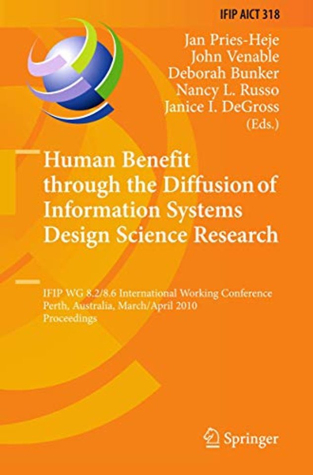 Human Benefit through the Diffusion of Information Systems Design Science Research