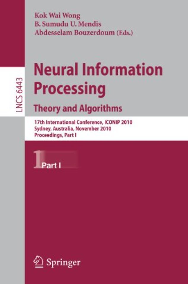 Neural Information Processing. Theory and Algorithms