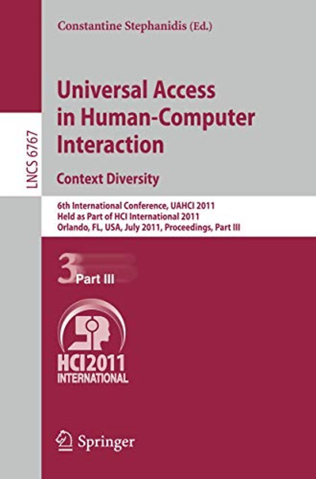Universal Access in Human-Computer Interaction. Context Diversity