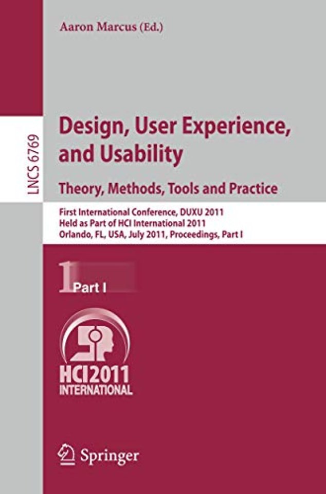 Design, User Experience, and Usability. Theory, Methods, Tools and Practice