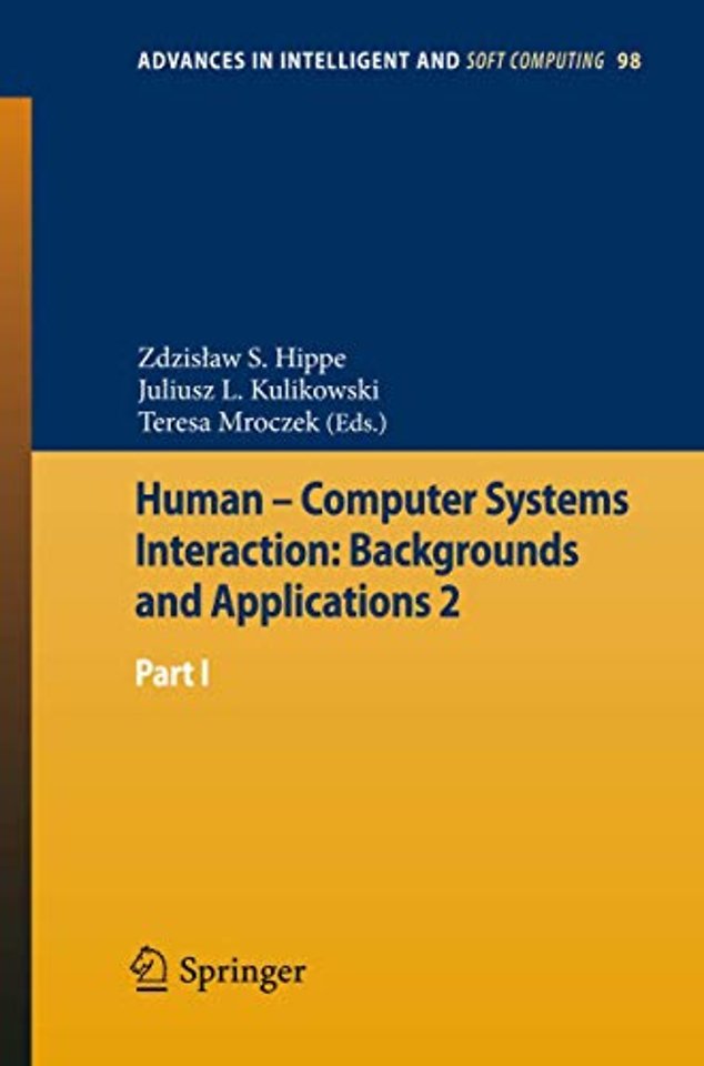 Human – Computer Systems Interaction: Backgrounds and Applications 2