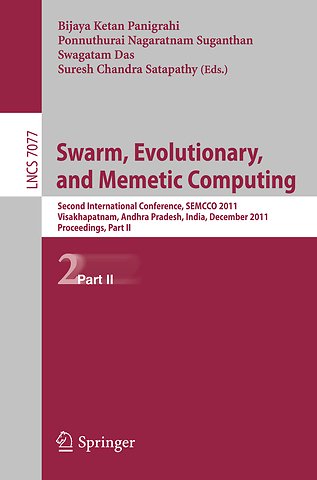 Swarm, Evolutionary, and Memetic Computing, Part II