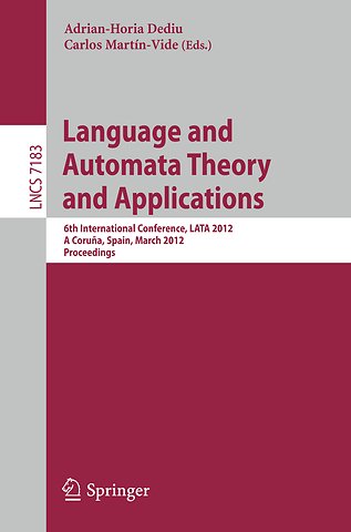 Language and Automata Theory and Applications