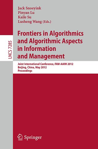 Frontiers in Algorithmics and Algorithmic Aspects in Information and Management