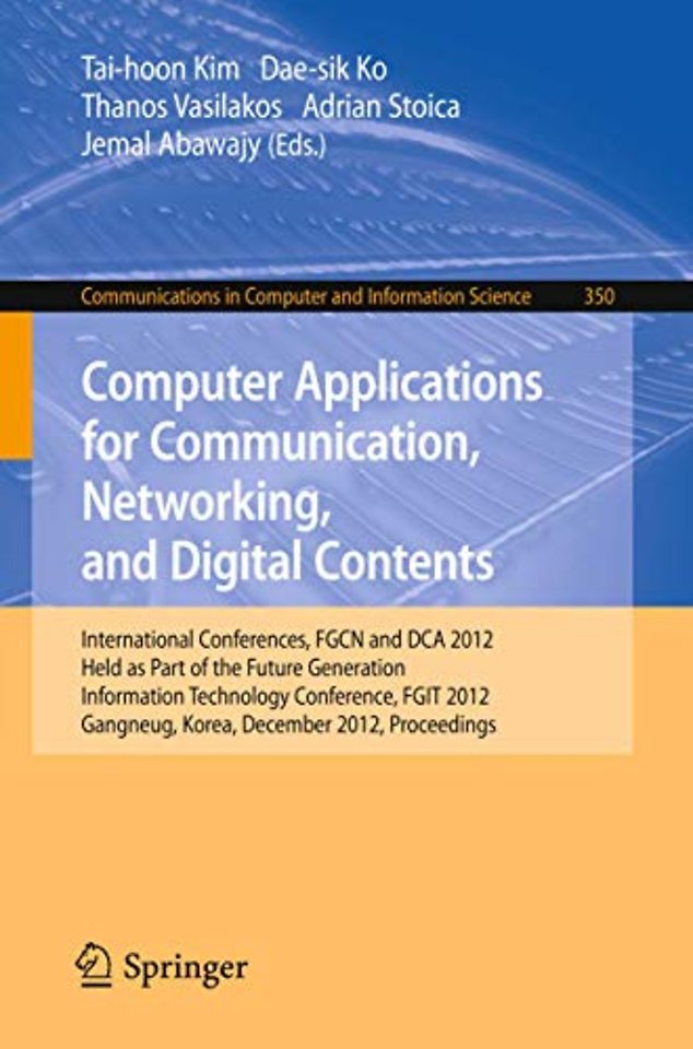 Computer Applications for Communication, Networking, and Digital Contents