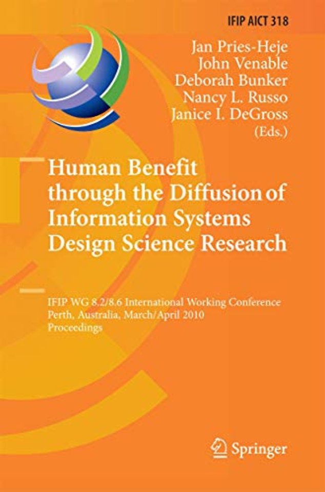 Human Benefit through the Diffusion of Information Systems Design Science Research