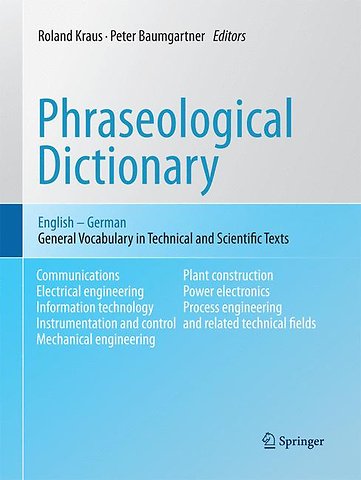 Phraseological Dictionary English - German
