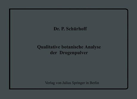 Qualitative botanische Analyse der Drogenpulver