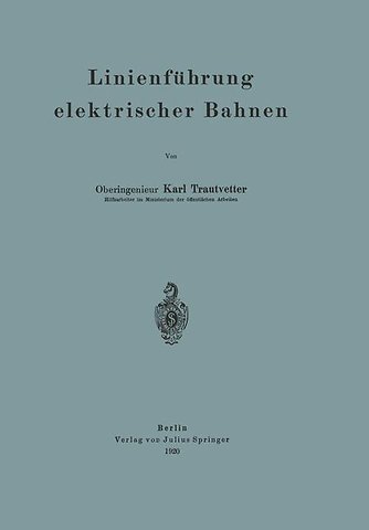 Linienführung elektrischer Bahnen