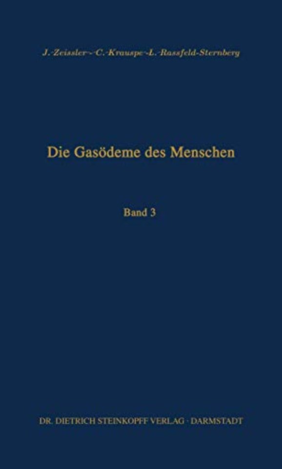 Die Gasödeme des Menschen