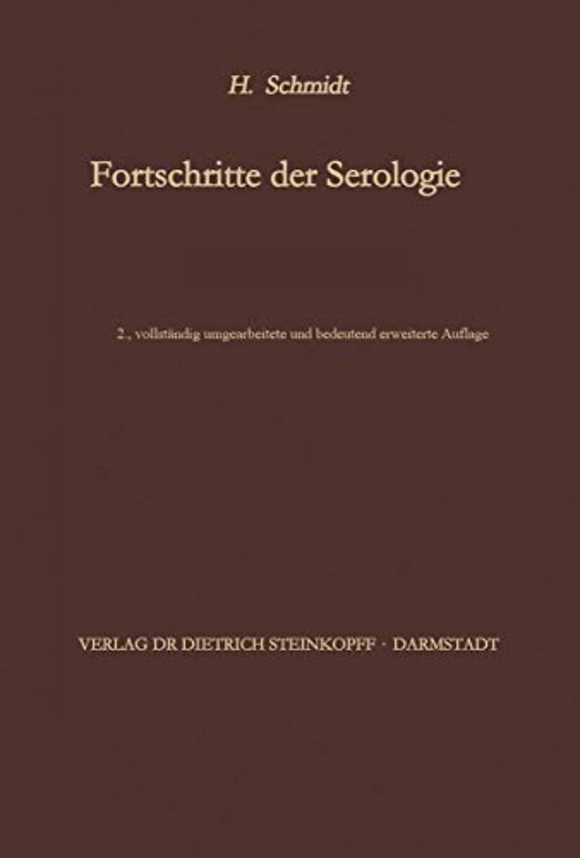 Fortschritte der Serologie