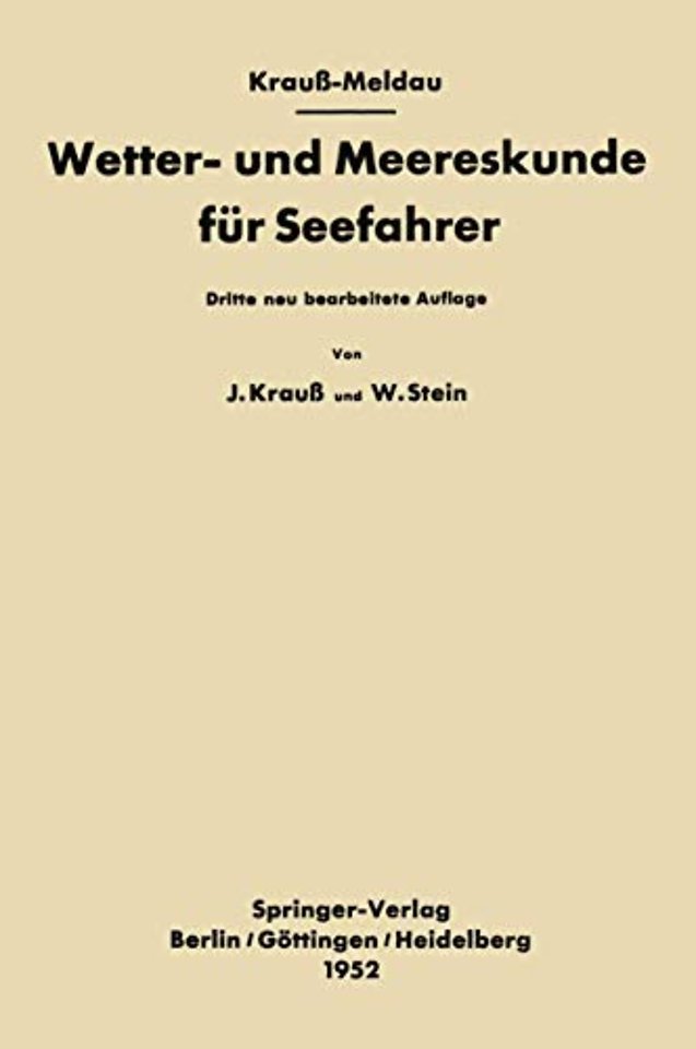 Wetter- und Meereskunde für Seefahrer