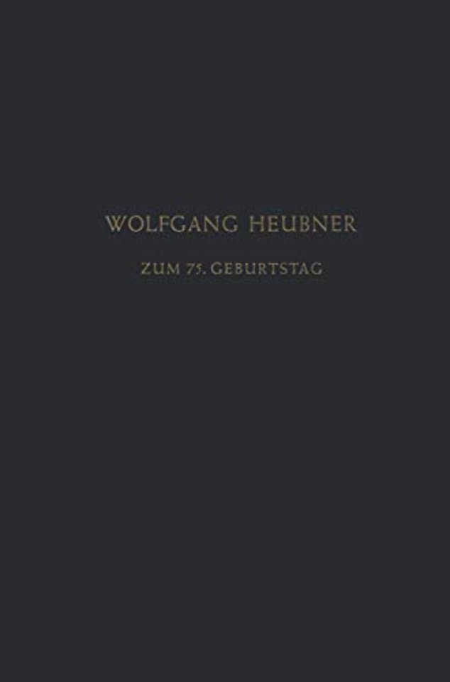 Festschrift zum 75. Geburtstag