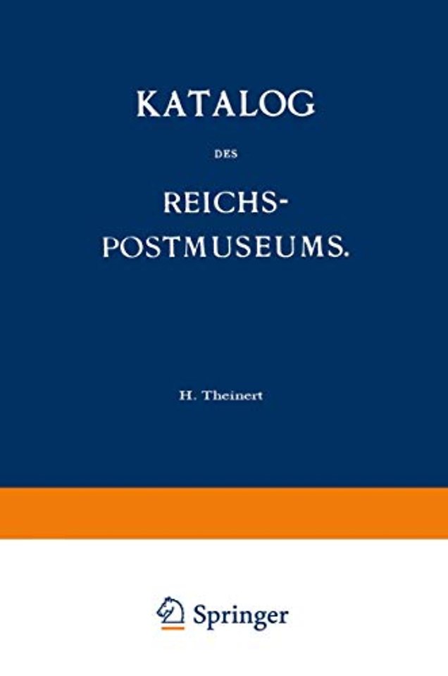 Katalog des Reichs-Postmuseums