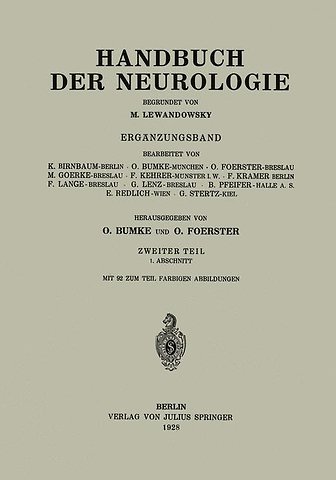 Handbuch der Neurologie
