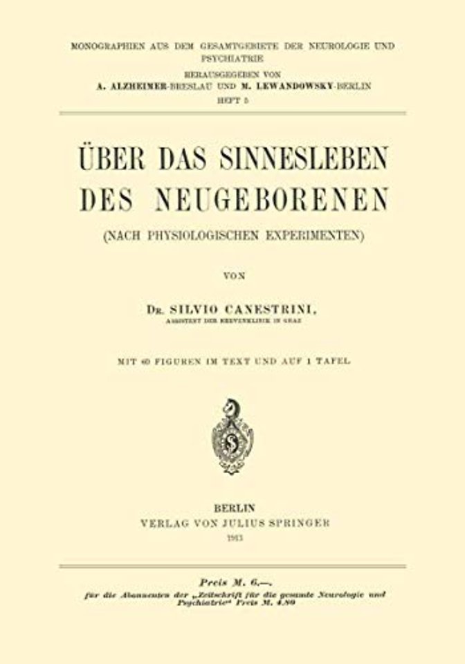 Über das Sinnesleben des Neugeborenen