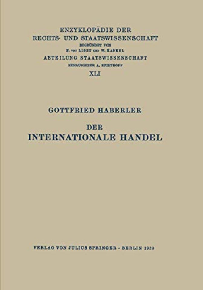 Der Internationale Handel
