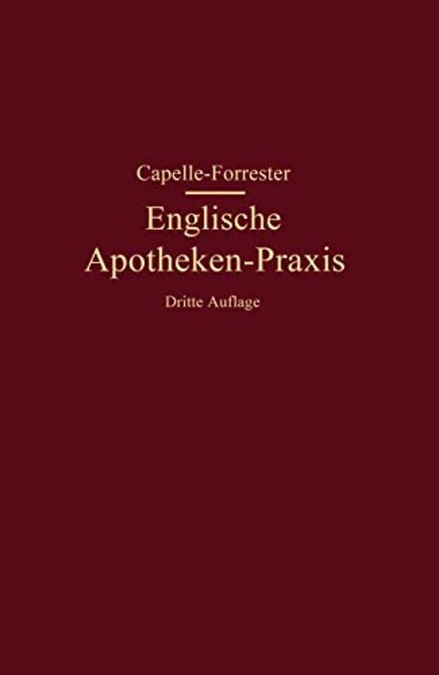 Englische Apotheken-Praxis