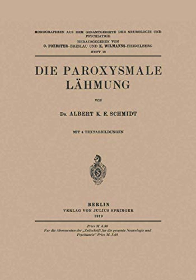 Die Paroxysmale Lähmung