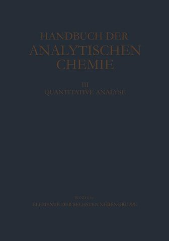 Elemente der Sechsten Nebengruppe Wolfram