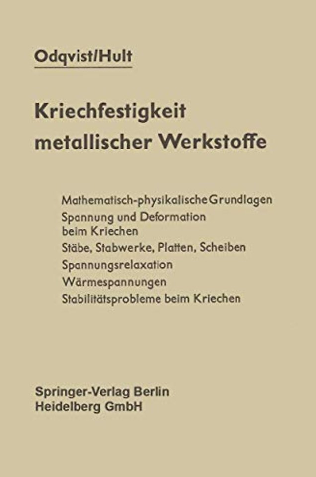 Kriechfestigkeit metallischer Werkstoffe