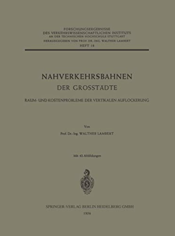 Nahverkehrsbahnen der Grosstädte