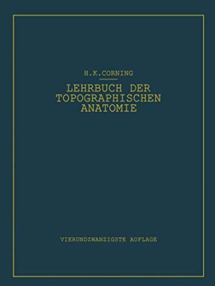 Lehrbuch der topographischen Anatomie