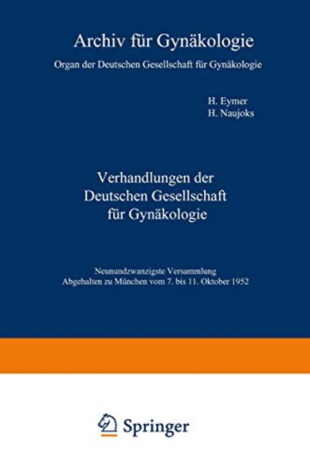 Verhandlungen der Deutschen Gesellschaft für Gynäkologie