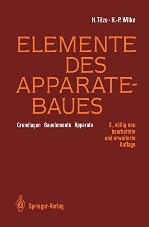 Elemente des Apparatebaues
