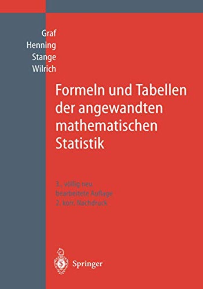 Formeln und Tabellen der angewandten mathematischen Statistik