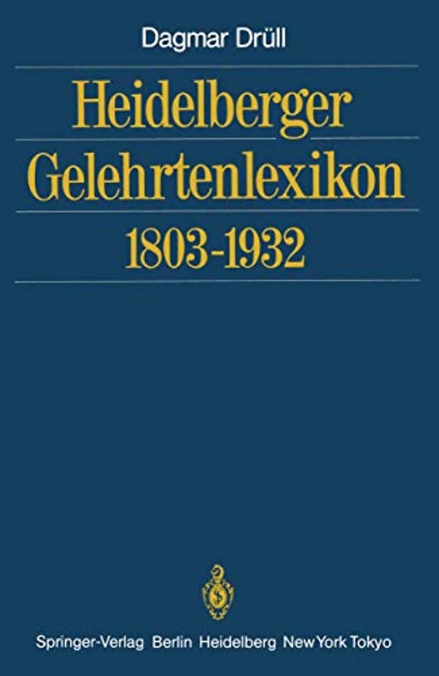 Heidelberger Gelehrtenlexikon 1803–1932