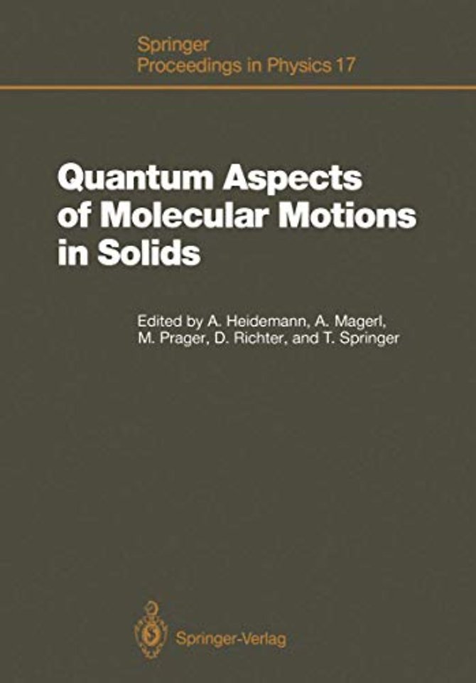 Quantum Aspects of Molecular Motions in Solids