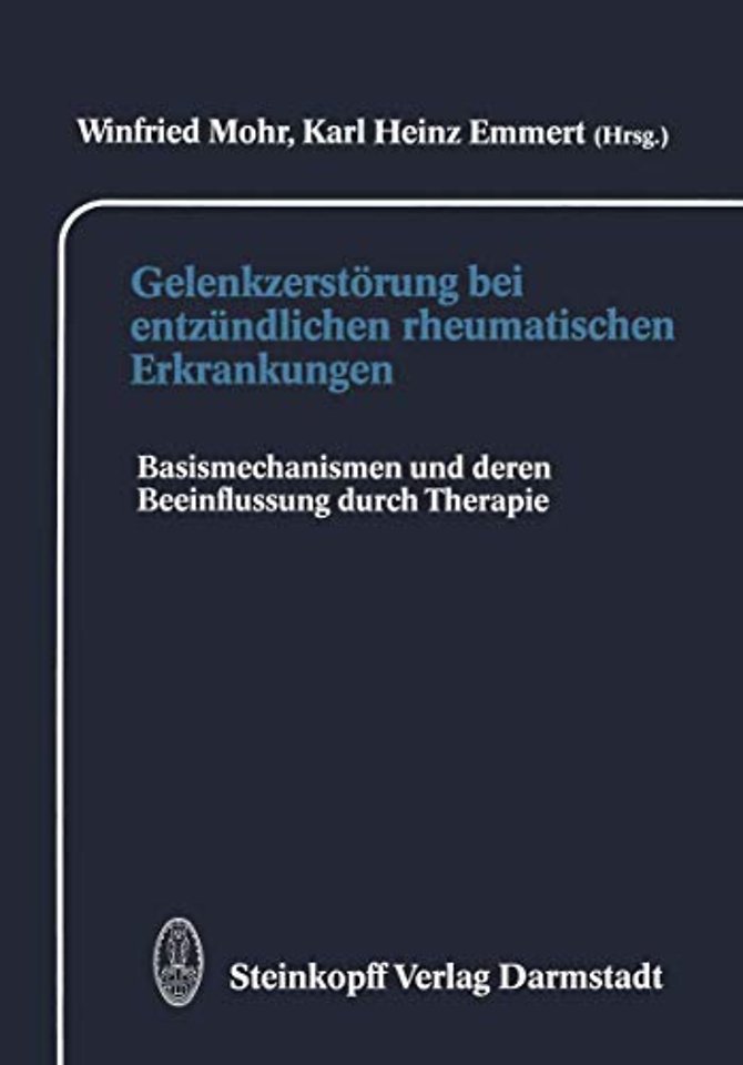 Gelenkzerstörung bei entzündlichen rheumatischen Erkrankungen