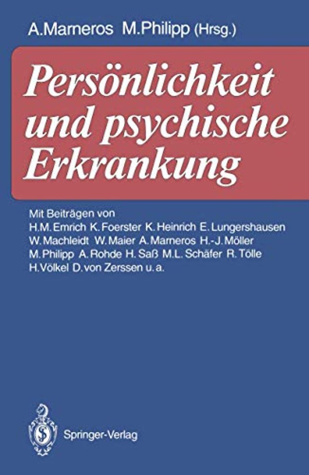 Persönlichkeit und psychische Erkrankung