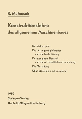 Konstruktionslehre des allgemeinen Maschinenbaues
