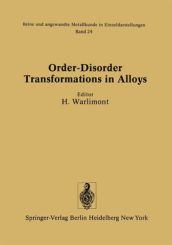 Order-Disorder Transformations in Alloys