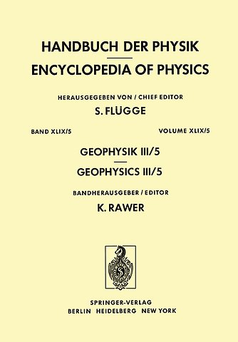 Geophysik III / Geophysics III
